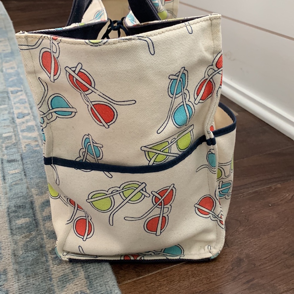 Kate Spade canvas Sunglasses tote bag - Picture 3 of 13